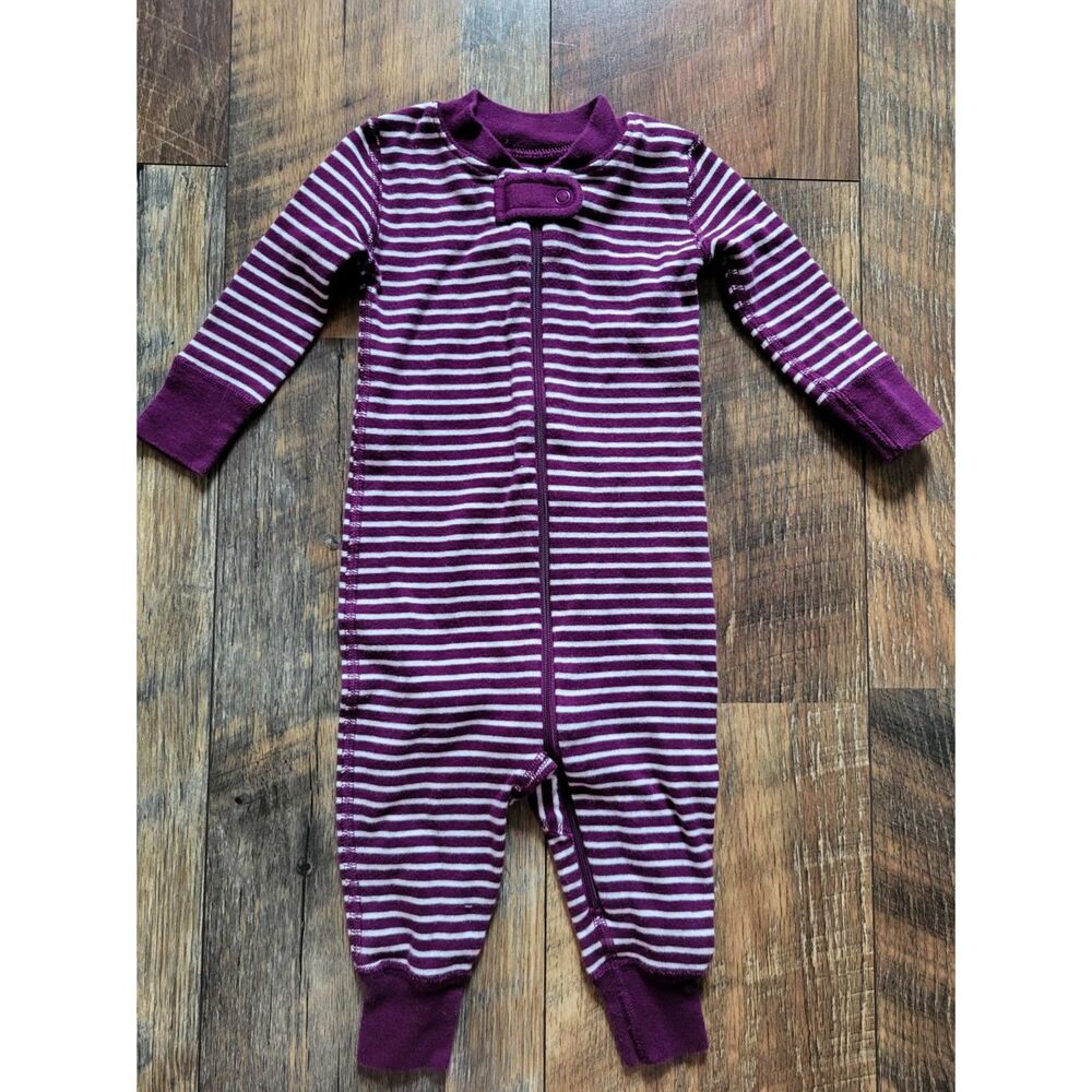 Hanna Andersson Moon & Back Size 60 / 3-6 months Girls PJs Long Sleeve Sleeper